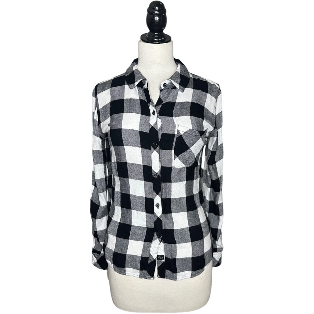 Rails Plaid Super Soft Button Down Cotton Shirt XS